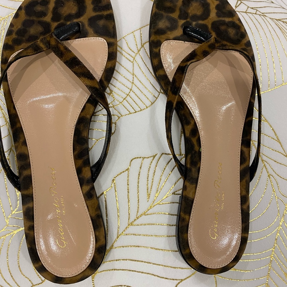 ⬇️PRICE⬇️ 
Gianvito Rossi - Sandal -leopard - size ( Italy) 37 1/2 - Picture 5 of 8